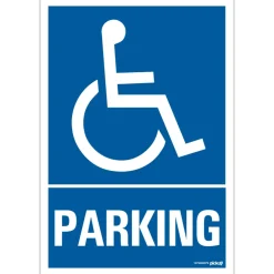 Pictogramme parking handicapés 23 x 33 cm Signalisation