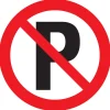 Outlet Pictogramme parking interdit Ø 30 cm Signalisation