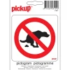Outlet Pictogramme pas de crottes de chien 10 x 10 cm Signalisation
