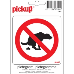 Outlet Pictogramme pas de crottes de chien 10 x 10 cm Signalisation