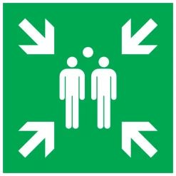 Best Pictogramme point rassemblement 20 x 20 cm Signalisation