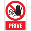 Sale Pictogramme privé 23 x 33 cm Signalisation