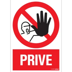 Sale Pictogramme privé 23 x 33 cm Signalisation