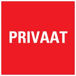 Clearance Pictogramme privaat 20 x 20 cm Signalisation