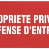 Hot Pictogramme propriété privé 33 x 20 cm Signalisation