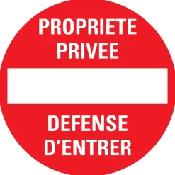 Pictogramme propriété privée Ø 18 cm Signalisation