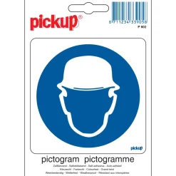 New Pictogramme protection de la tête 10 x 10 cm Signalisation