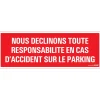 Pictogramme responsabilité 33 x 12 cm Signalisation