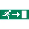 Clearance Pictogramme sortie de secours droit 33 x 12 cm Signalisation