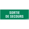 New Pictogramme sortie de secours 33 x 12 cm Signalisation