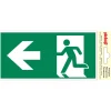 Pictogramme sortie secours gauche 10 x 20 cm Signalisation
