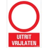 Pictogramme uitrit vrijlaten 23 x 33 cm Signalisation