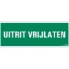 Online Pictogramme uitrit vrijlaten 33 x 12 cm Signalisation