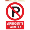 Pictogramme verboden parkeren vinyl 23 x 33 cm Signalisation