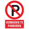 Clearance Pictogramme verboden te parkeren 23 x 33 cm Signalisation