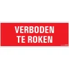 Pictogramme verboden te roken 33 x 12 cm Signalisation