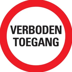 Clearance Pictogramme verboden toegang 30 cm Signalisation