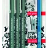 Clearance Pigmentliner+ crayon, gomme et taille-crayon Crayons|Stylos Et Stylos À Bille