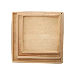 Sale Plateau bois carré S 20x20x2cm Décoration De Table|Décoration De Table