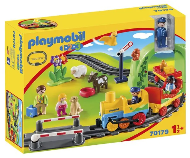 1.2.3 Train Passagers + Circ - 70179 Jeux De Construction