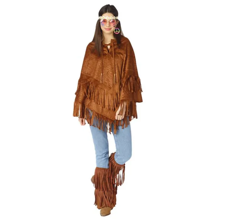 New Poncho daim indien - Marron Accessoires