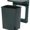 New Poubelle encastrable 10 L noir Poubelles Et Sacs