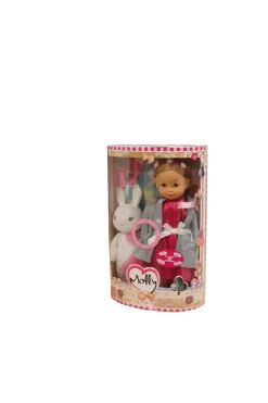 Hot Poupée Lisa & Chien 50 mots NL Poupées Et Peluches