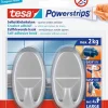 Best Powerstrips crochet adhésif ovale chrome Rubans Adhésif