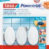 Best Powerstrips Crochets ovales blanc Rubans Adhésif