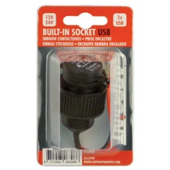 Outlet Prise encastré 2 x USB 2,1A 12/24 V Accessoires