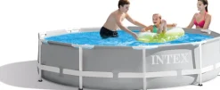 Clearance Prism frame piscine Ø 305x76 cm + pompe 12V Piscines Et Accessoires|Piscines Et Accessoires