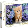 Outlet Puzzle 500 Ginger Cat In Flower Puzzles