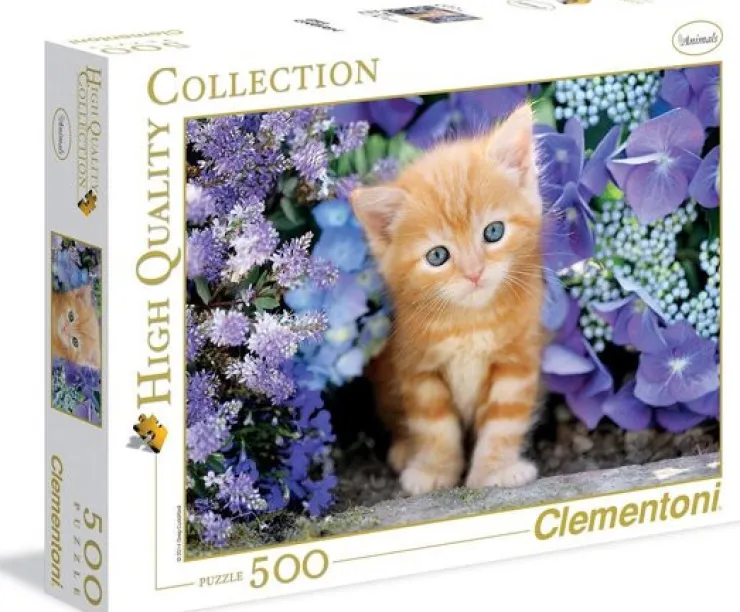 Outlet Puzzle 500 Ginger Cat In Flower Puzzles