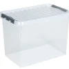 Best Q - line boîte de rangement 72 L transparent /metal Boîtes En Plastique