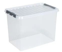 Best Q - line boîte de rangement 72 L transparent /metal Boîtes En Plastique