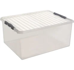 Sale Q - line boîte de rangement 120 L transparent Boîtes En Plastique