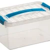 Clearance Q - line boîte de rangement 6 L bleu Boîtes En Plastique