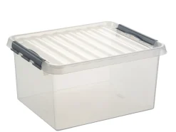 Hot Q - line boîte de rangement 36 L blanc transparent Boîtes En Plastique