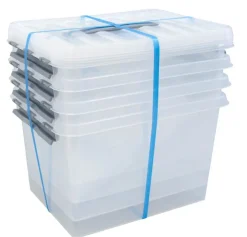 New Q - line box 22 L set de 4 Boîtes En Plastique