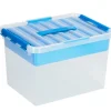 Sale Q - line multibox 22 L bleu Boîtes En Plastique