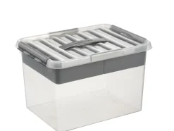 Sale Q - line multibox 22 L transparent Boîtes En Plastique