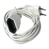 Hot Rallonge 5 m blanc 2 x 0,75 mm Rallonges Et Adaptateurs