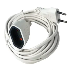 Hot Rallonge 5 m blanc 2 x 0,75 mm Rallonges Et Adaptateurs