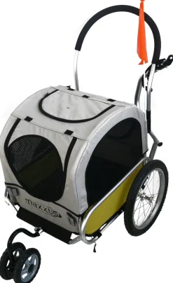 Discount Remorque/poussette aluminium pliable pour chien Accessoires Vélo