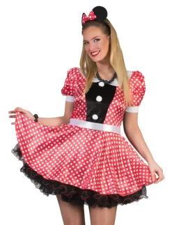 Discount Robe à pois rouge Minnie Mouse - Taille 36/38 Déguisements Adultes
