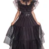 Robe De Bal Noir Mercredi Fille - Taille 152 Enfant Déguisements Enfants