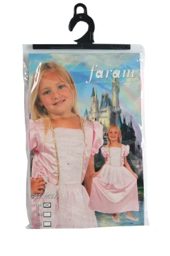 Hot Robe de princesse - Rose - Taille 128 Enfant Déguisements Enfants
