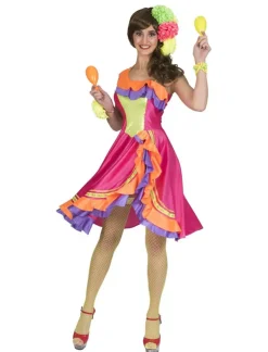 Outlet Robe de samba Carribean Cindy - Taille 36/38 Déguisements Adultes