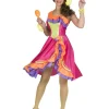 Hot Robe de samba Carribean Cindy - Taille 32/34 Déguisements Adultes