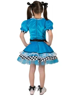 Hot Robe Déguisement Alice au Pays des Merveilles Fille - Taille 140 Enfant Déguisements Enfants